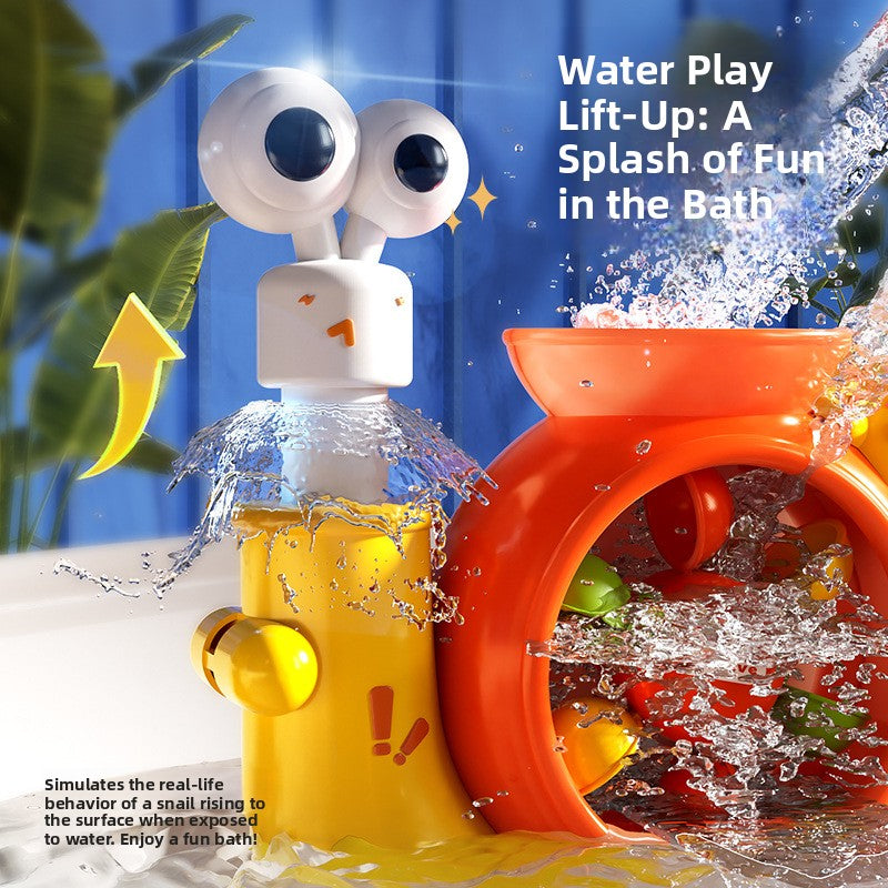 Snail Rotating Water Wheel Suction Cup Bath Toy for Toddlers