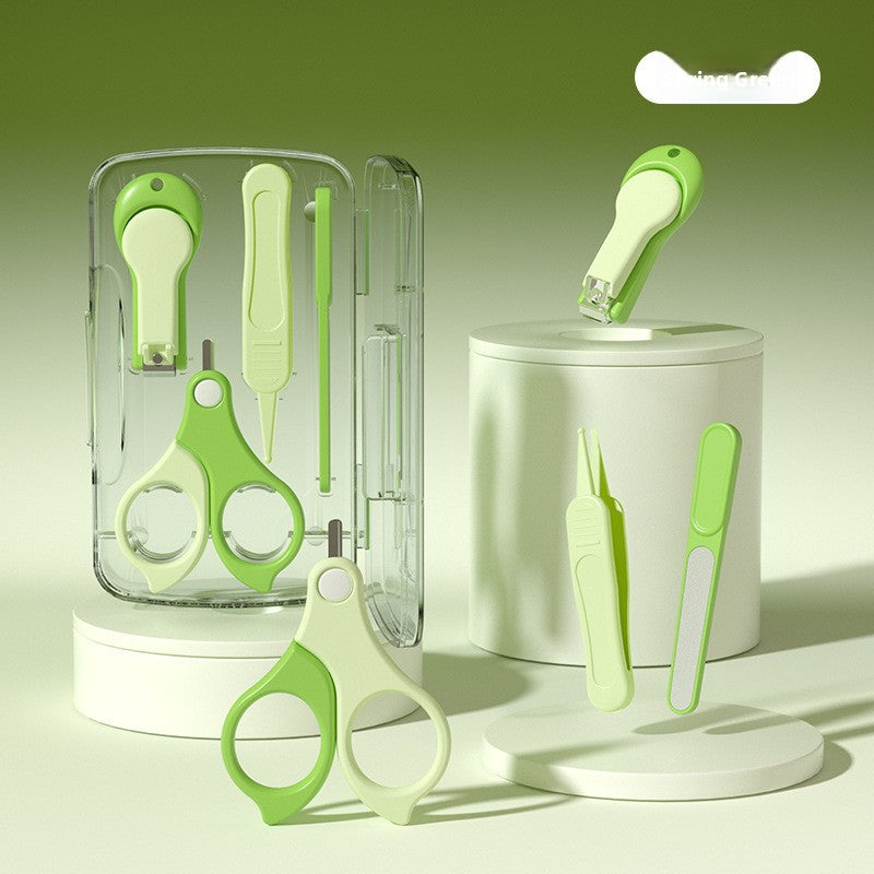 4-Piece Baby Nail Care Safety Grooming Kit Anti-Pinch Clipper Set