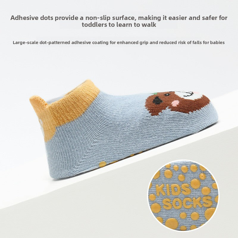 Baby Non-Slip Cotton Socks with Cartoon Designs
