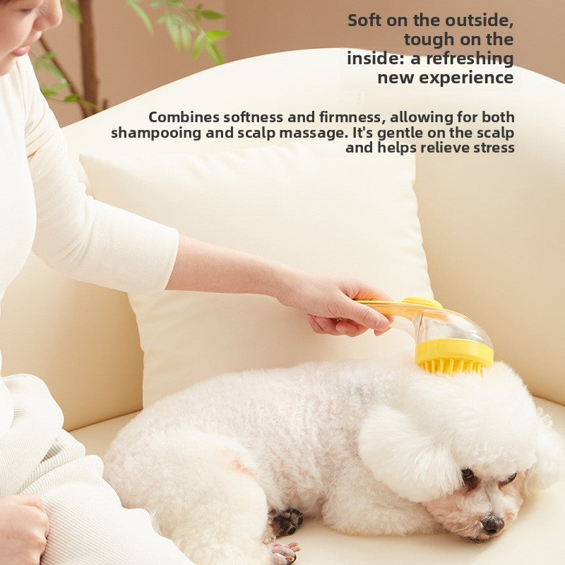 Long Handle Dual-Head Pet Bathing Brush