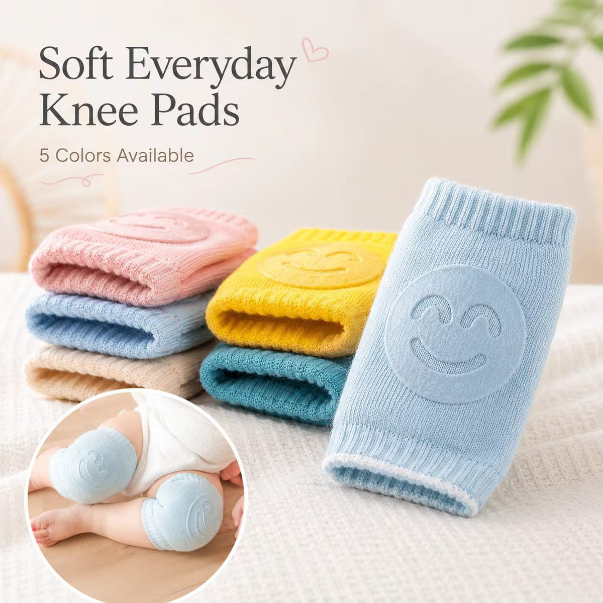 Infant Terry Socks with Anti-Slip Knee Elbow Pads