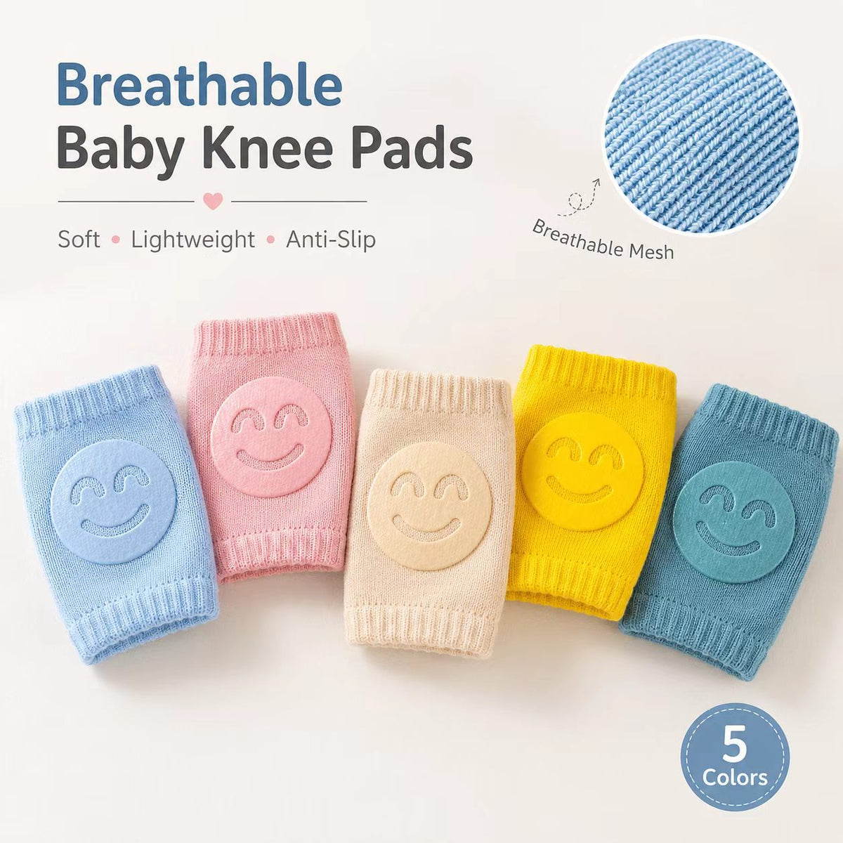 Infant Terry Socks with Anti-Slip Knee Elbow Pads