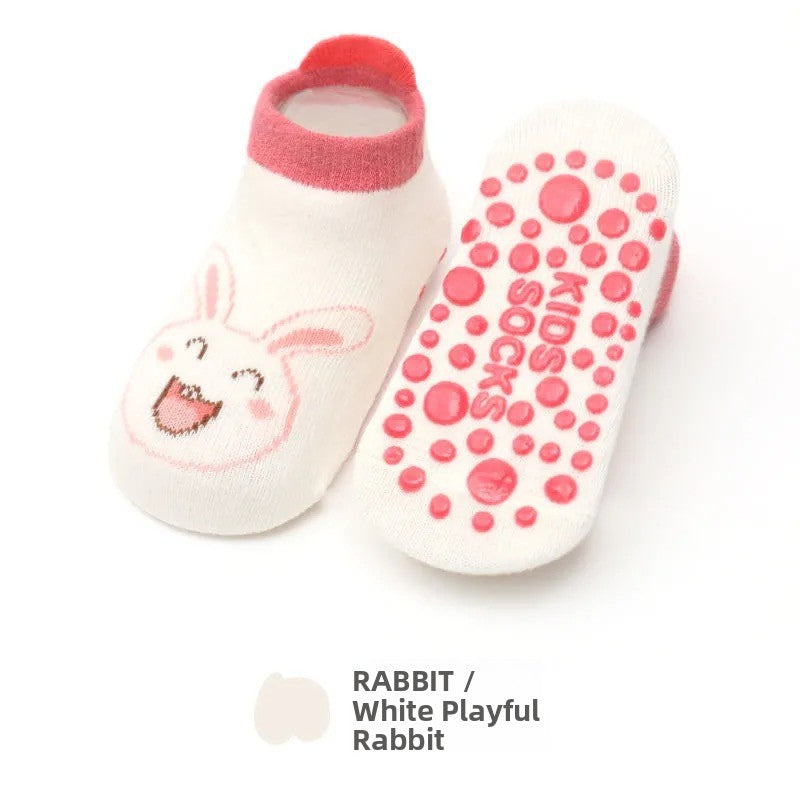 Baby Non-Slip Cotton Socks with Cartoon Designs