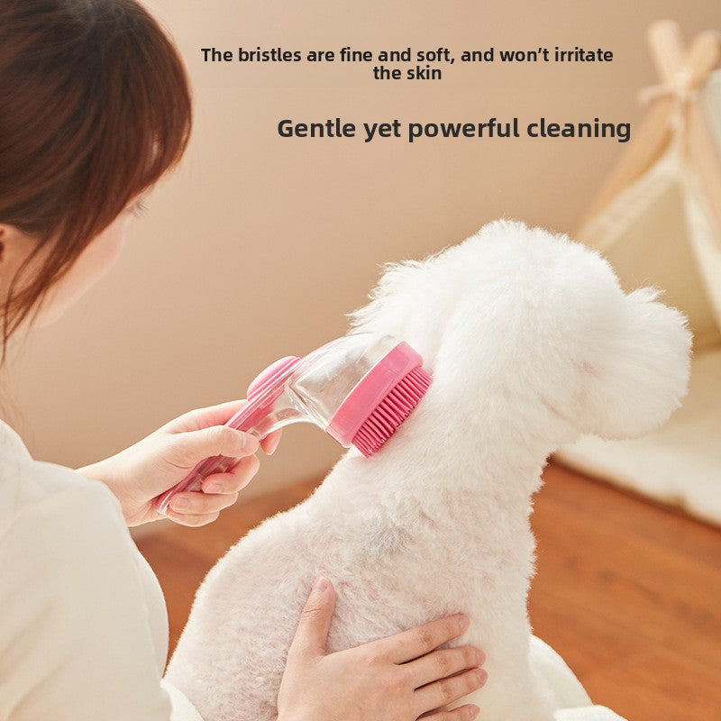 Long Handle Dual-Head Pet Bathing Brush
