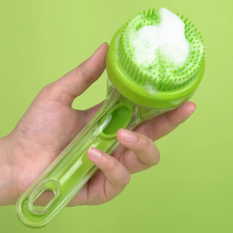 Long Handle Dual-Head Pet Bathing Brush