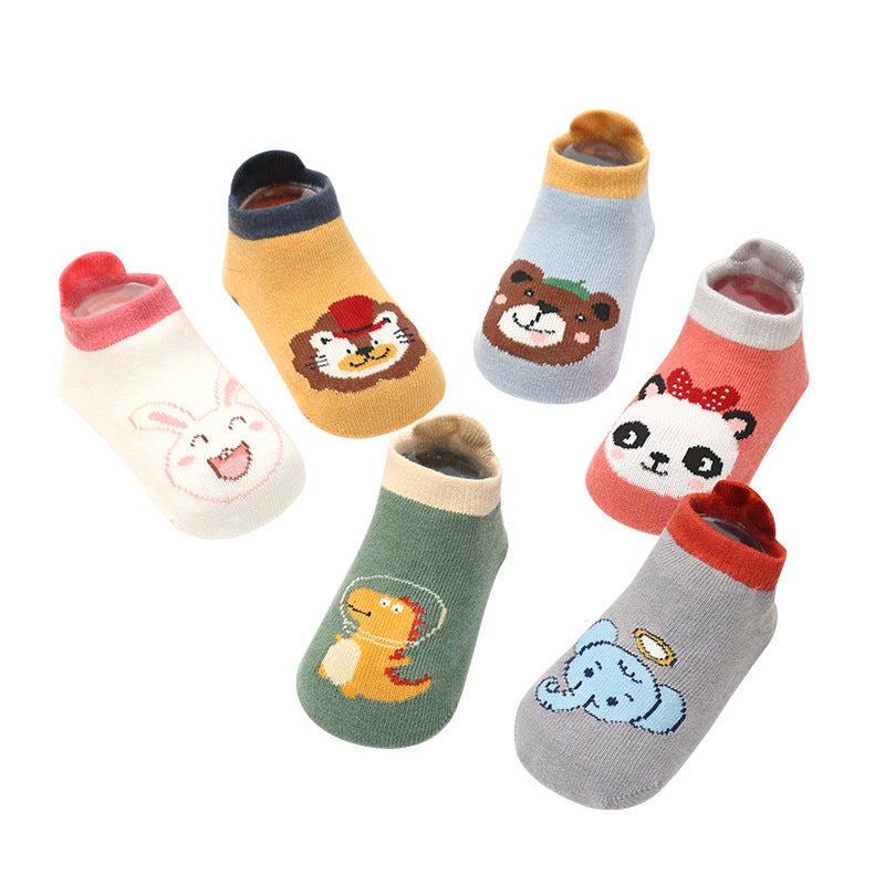 Baby Non-Slip Cotton Socks with Cartoon Designs